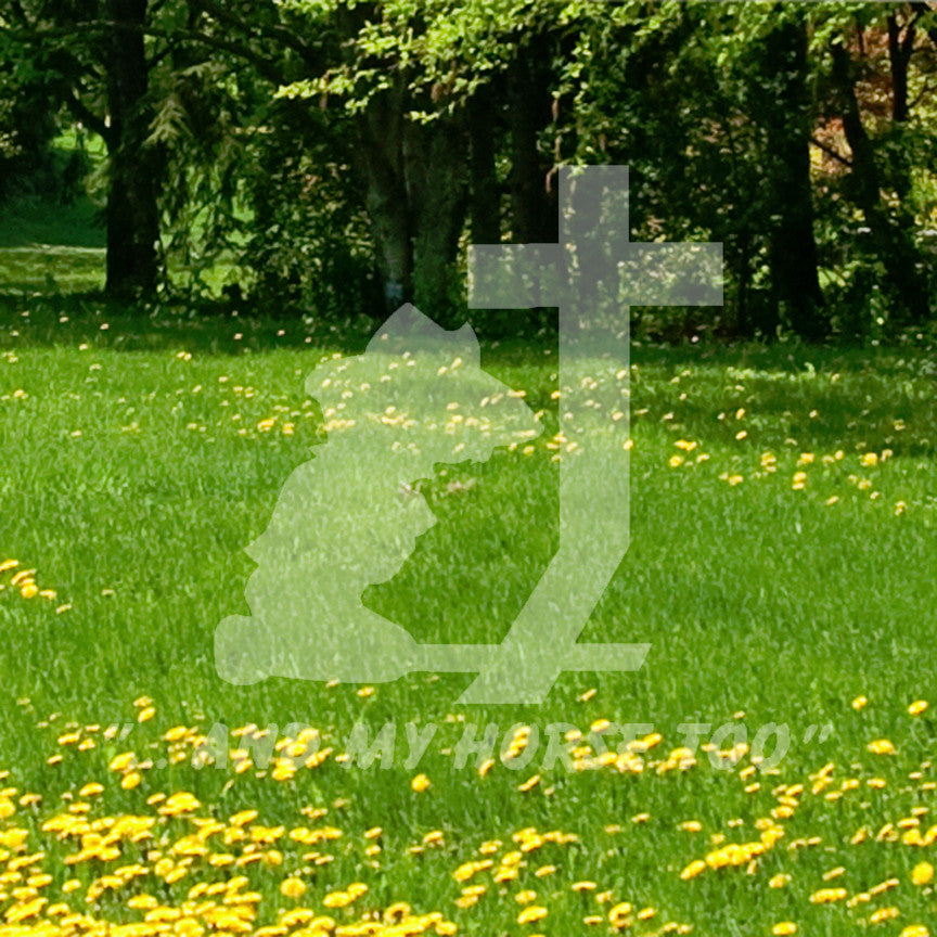Cowboy Prayer Cross Horse Too