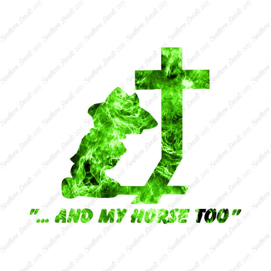Cowboy Prayer Cross Horse Too
