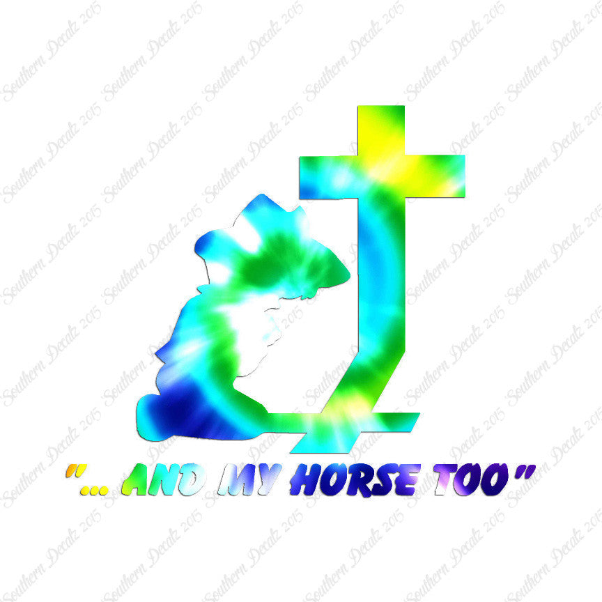 Cowboy Prayer Cross Horse Too