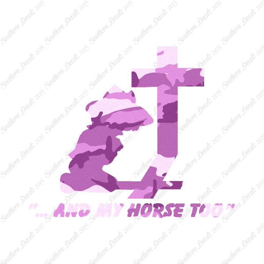Cowboy Prayer Cross Horse Too