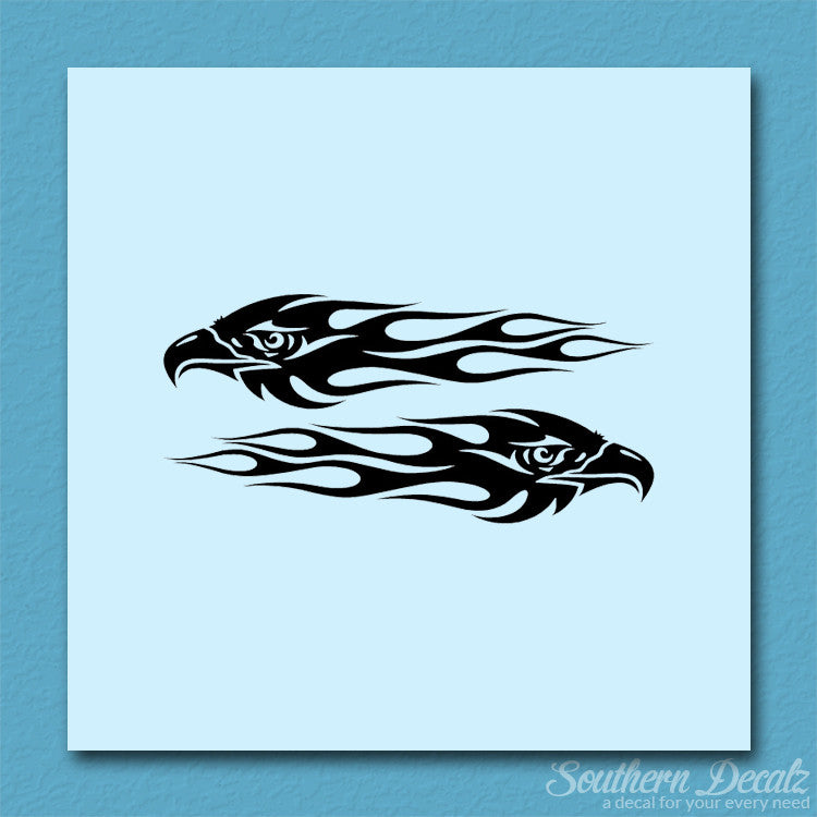Pair Of Eagle Head Flames