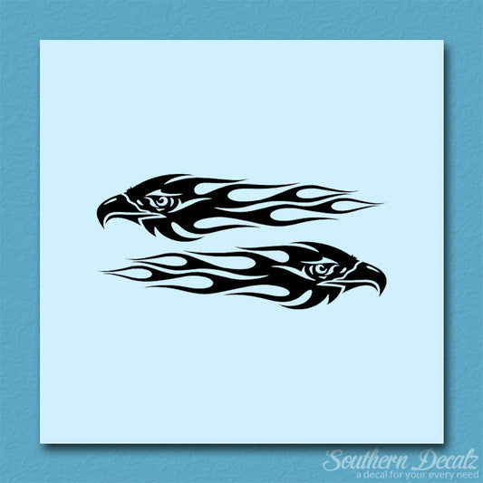 Pair Of Eagle Head Flames