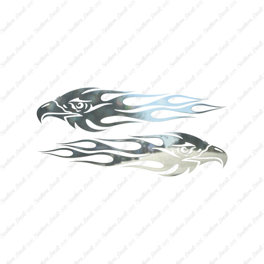 Pair Of Eagle Head Flames