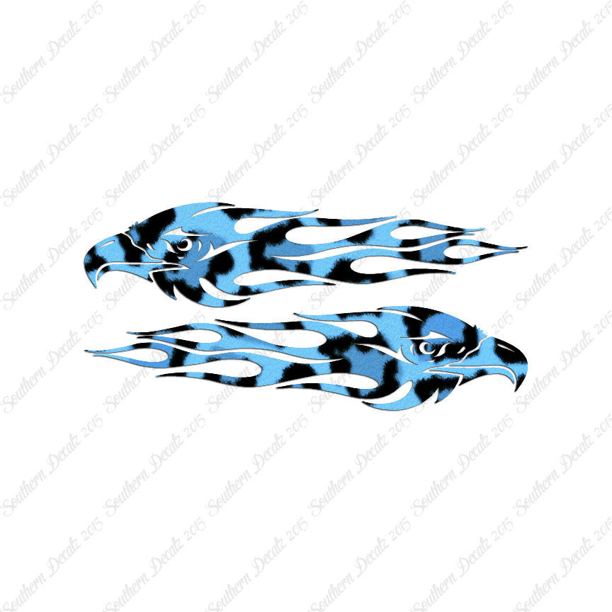 Pair Of Eagle Head Flames