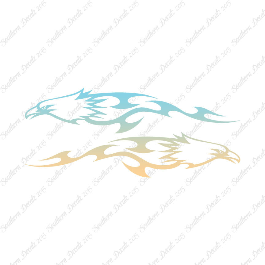 Pair of Bald Eagle Flames