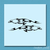 Pair of Bald Eagle Flames
