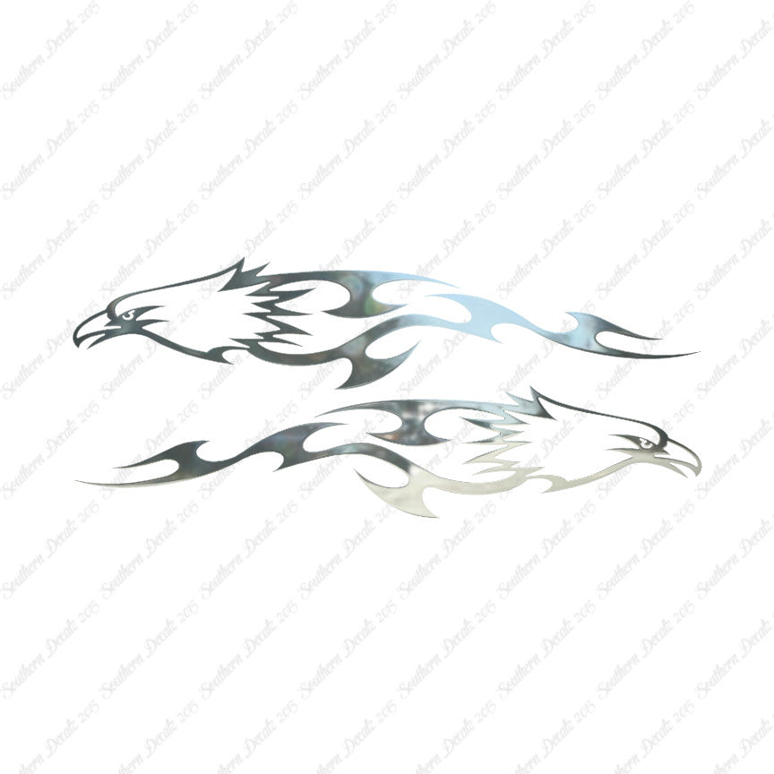 Pair of Bald Eagle Flames