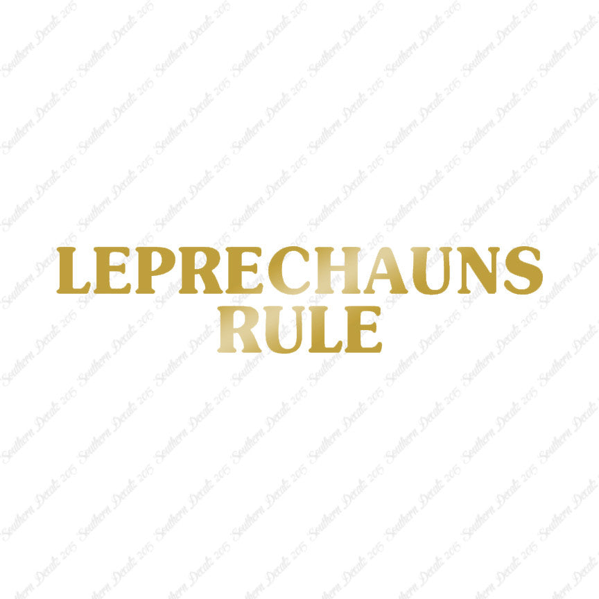 Leprechaun Rule