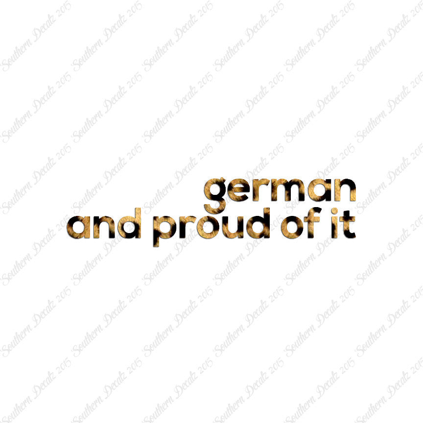 German Proud Of It