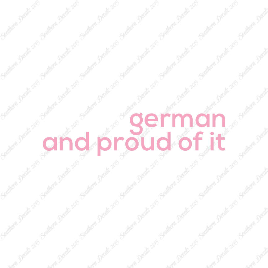German Proud Of It