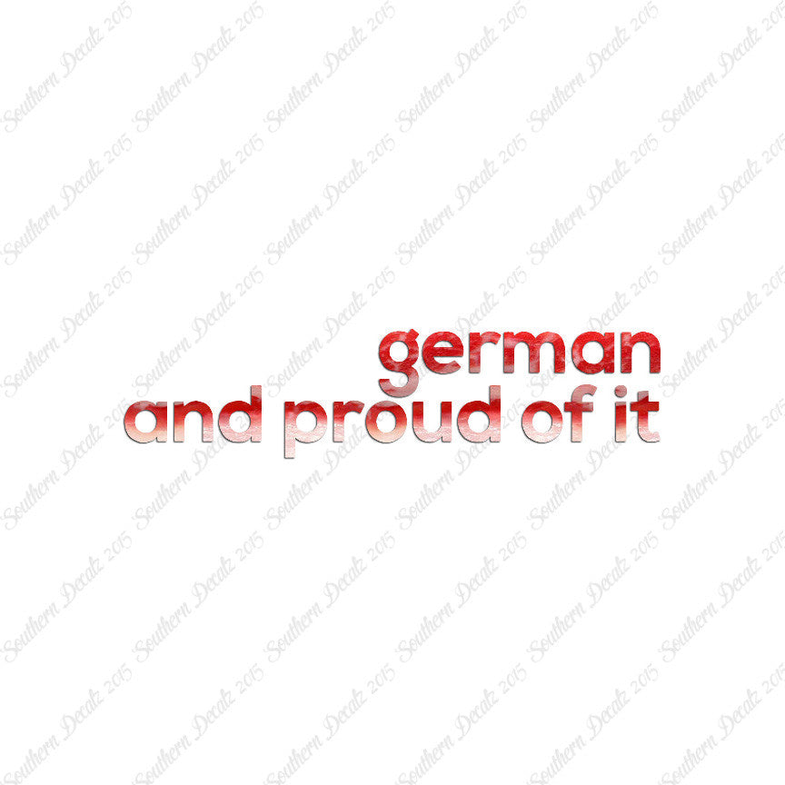 German Proud Of It