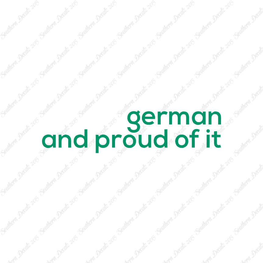 German Proud Of It