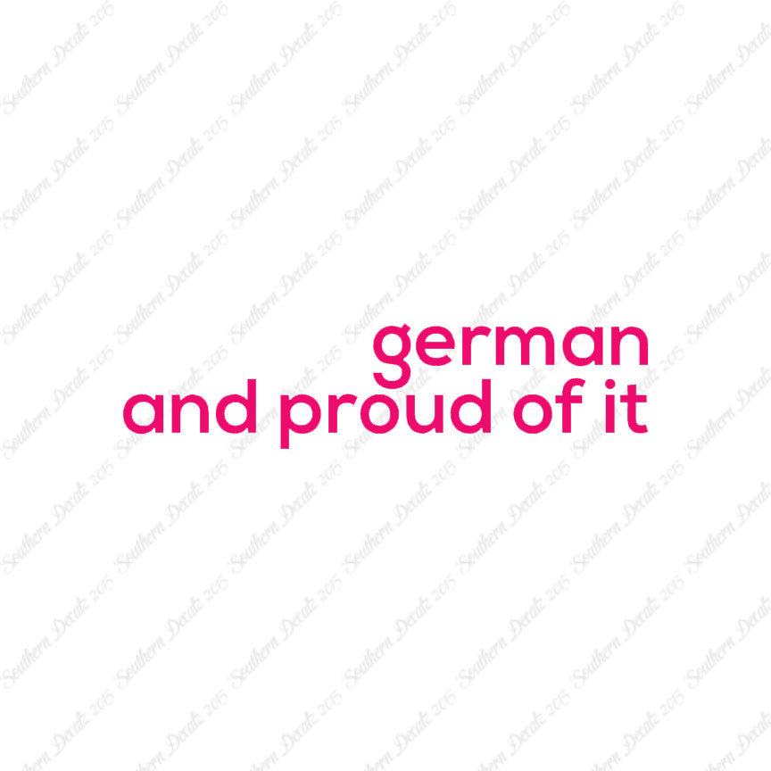 German Proud Of It