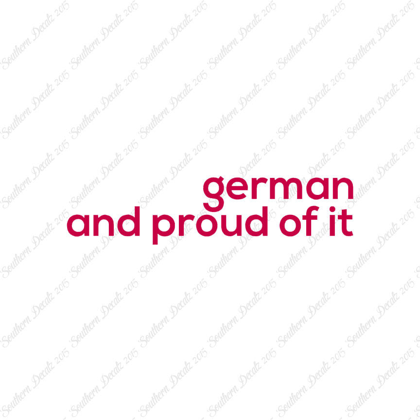 German Proud Of It