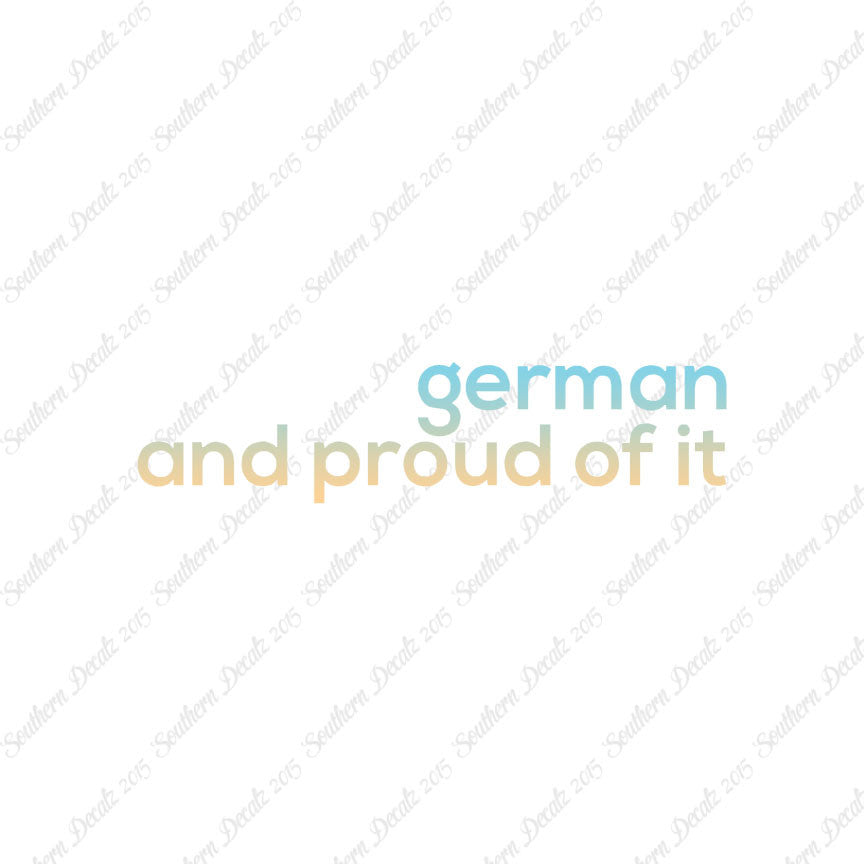 German Proud Of It
