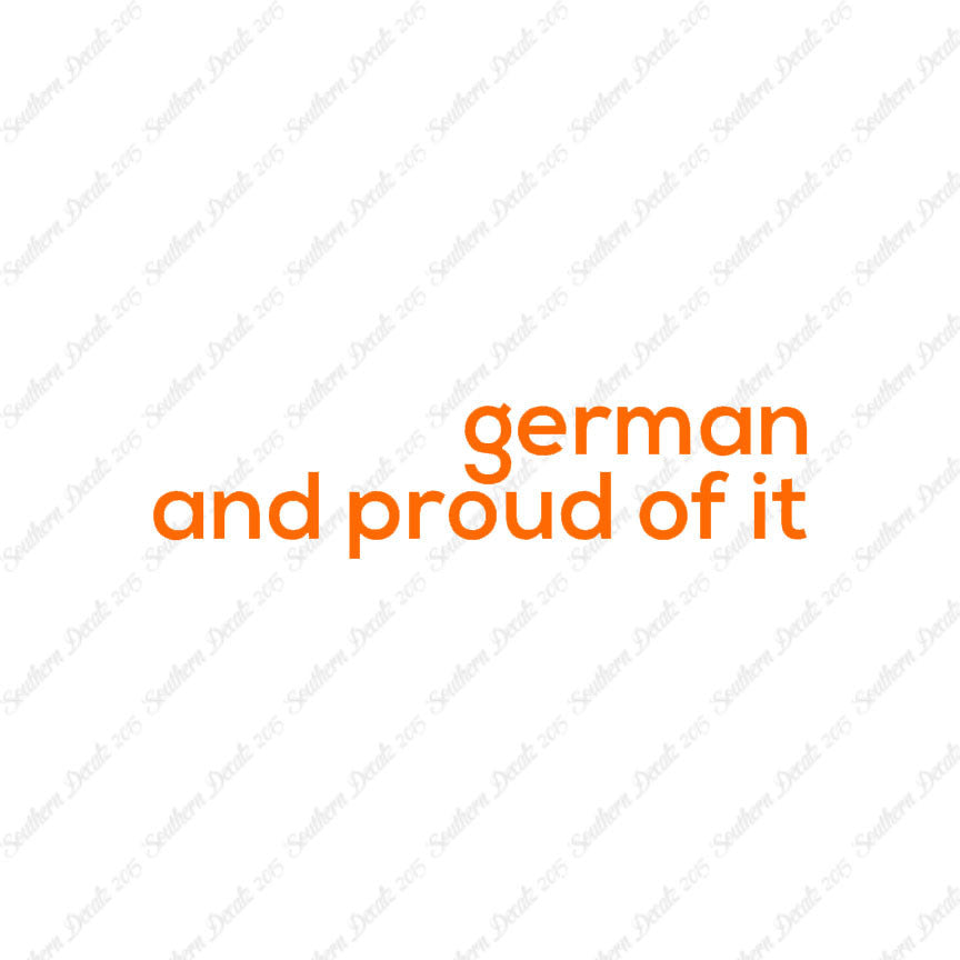 German Proud Of It