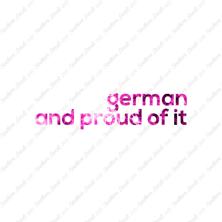 German Proud Of It