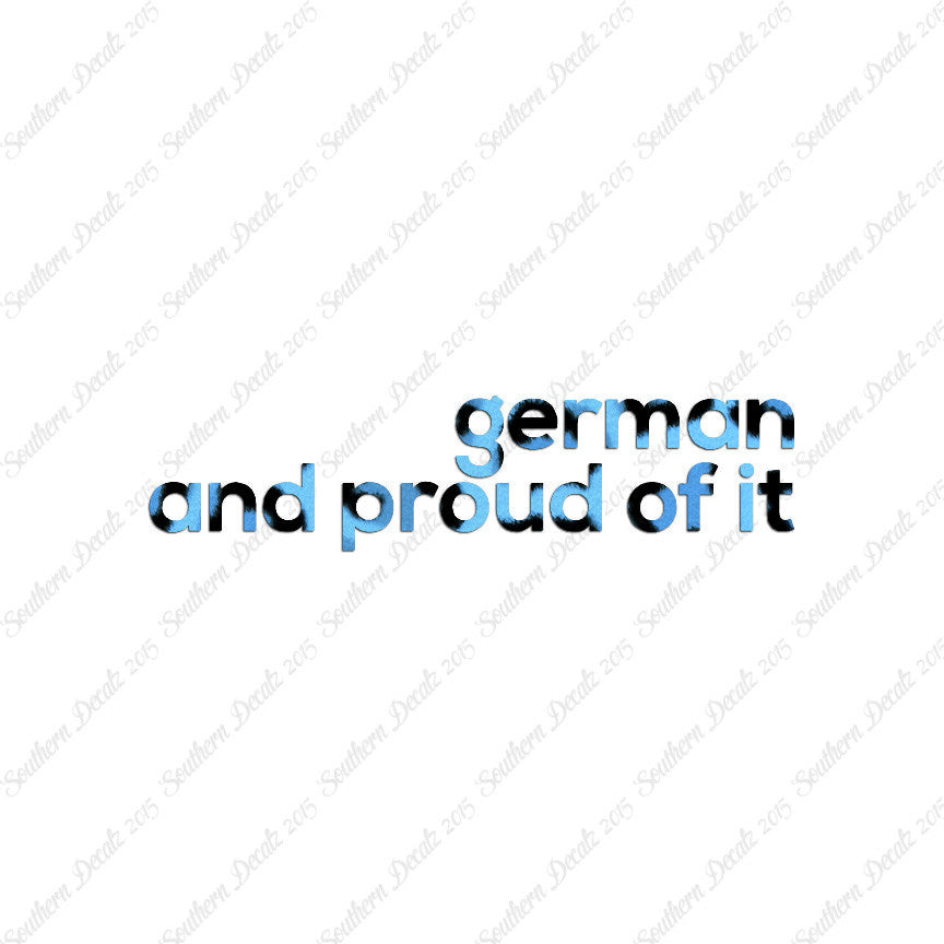 German Proud Of It