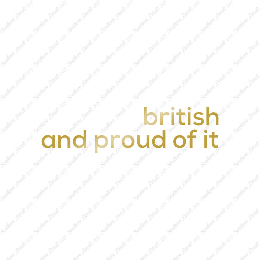 British Proud Of It