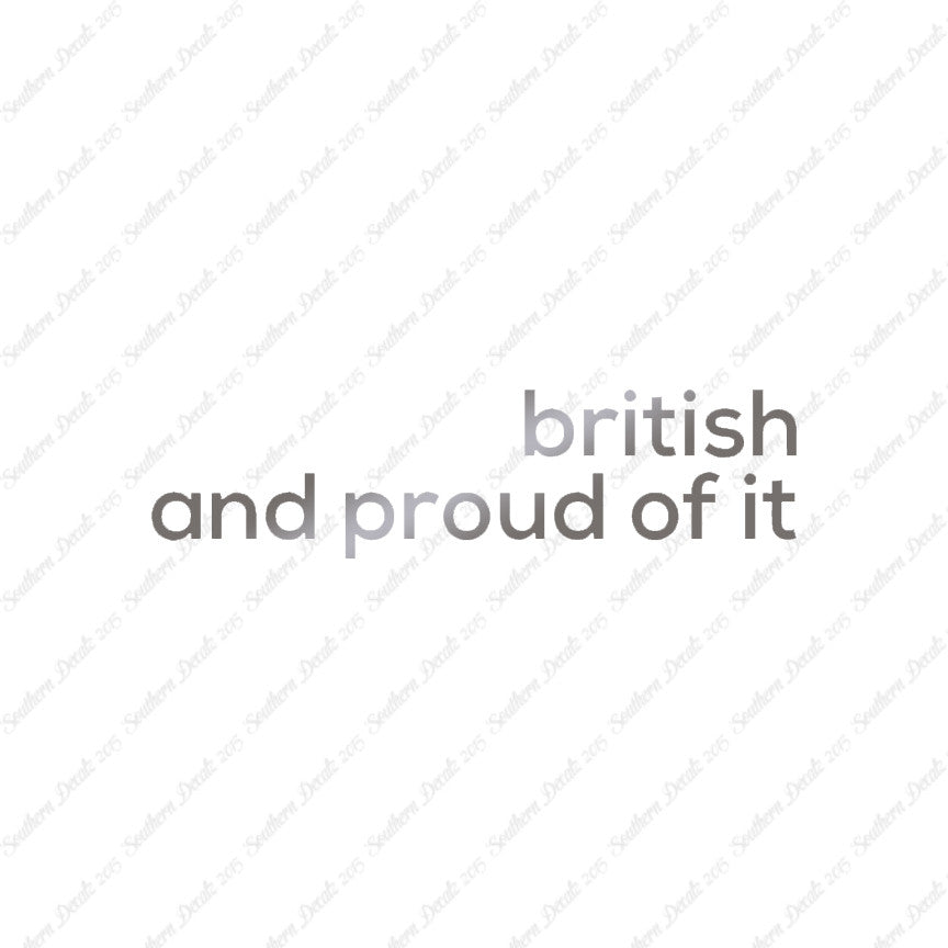 British Proud Of It