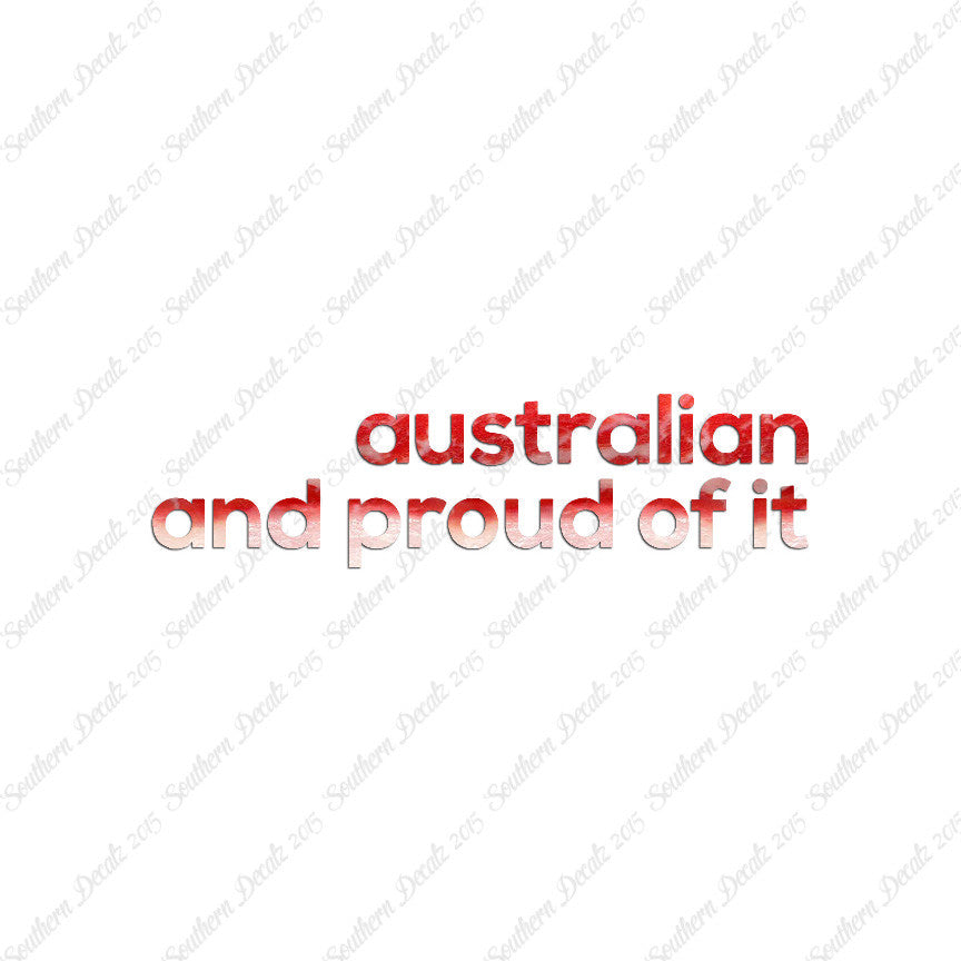 Australian Proud Of It