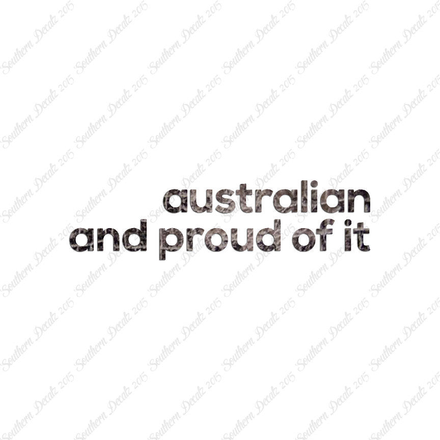 Australian Proud Of It