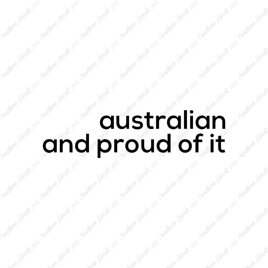 Australian Proud Of It