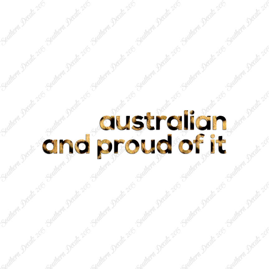 Australian Proud Of It