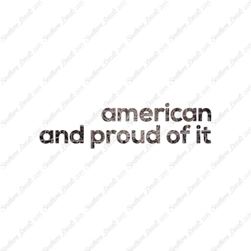 American Proud Of It