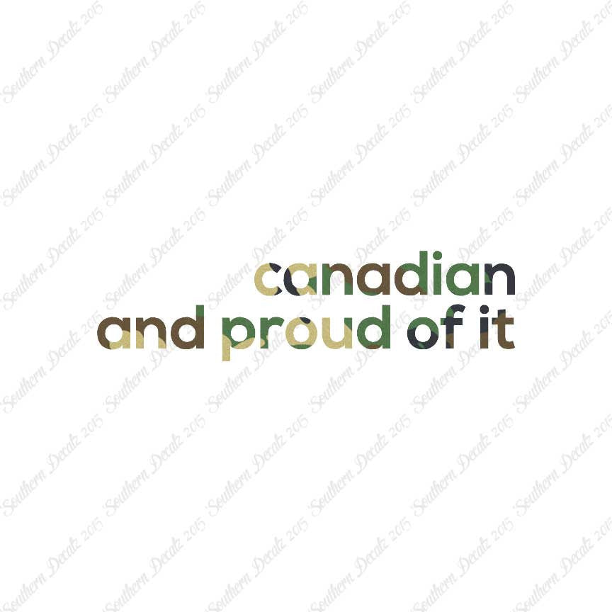 Canadian Proud Of It