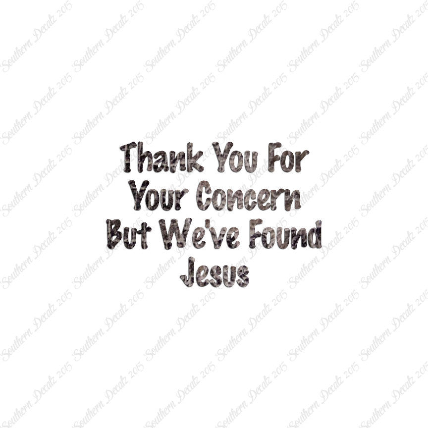 Thank You Found Jesus