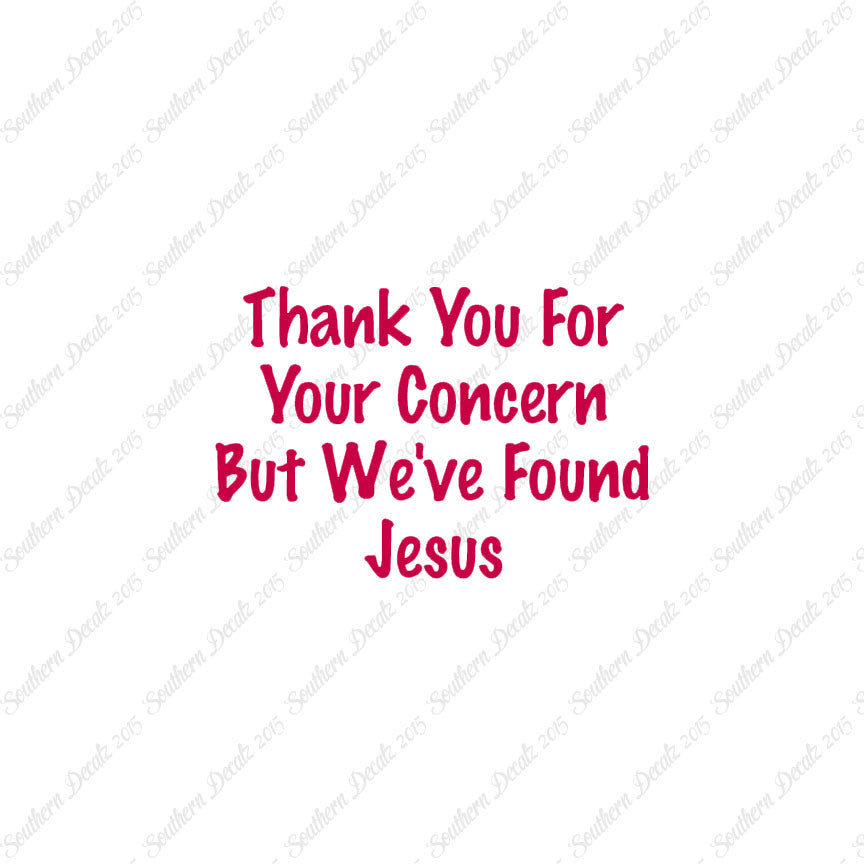 Thank You Found Jesus