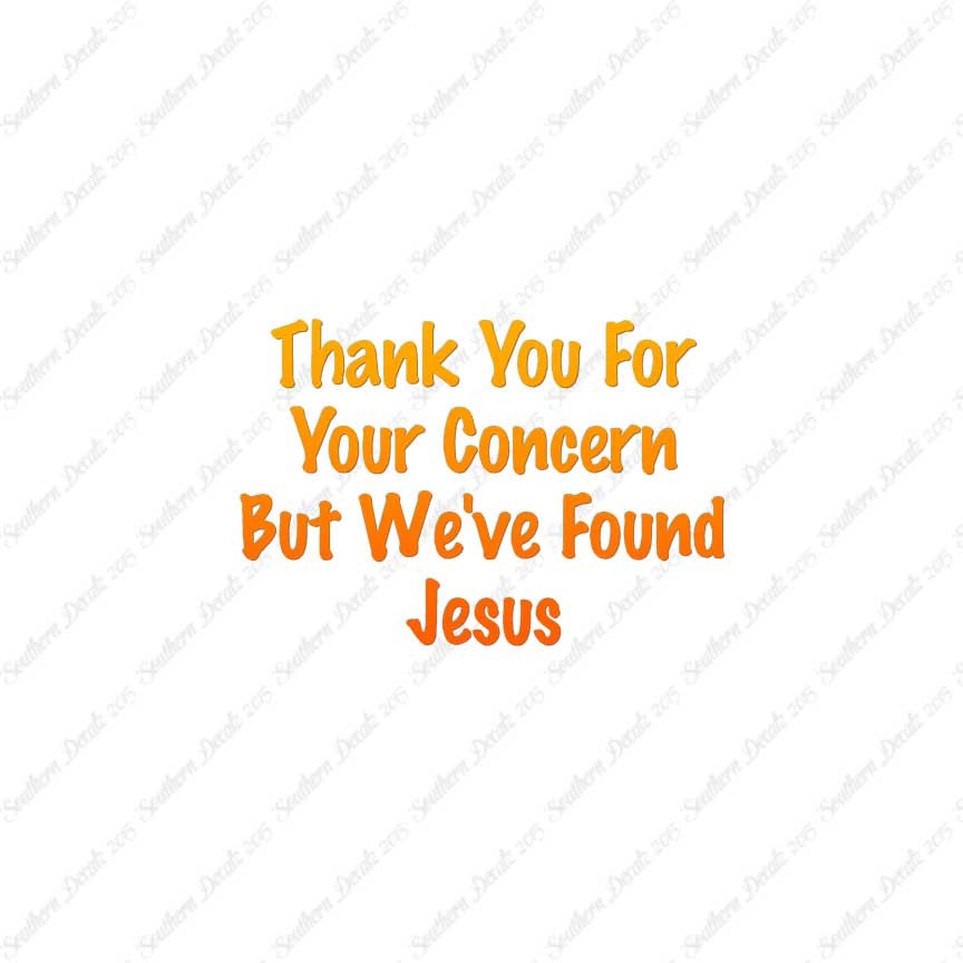 Thank You Found Jesus