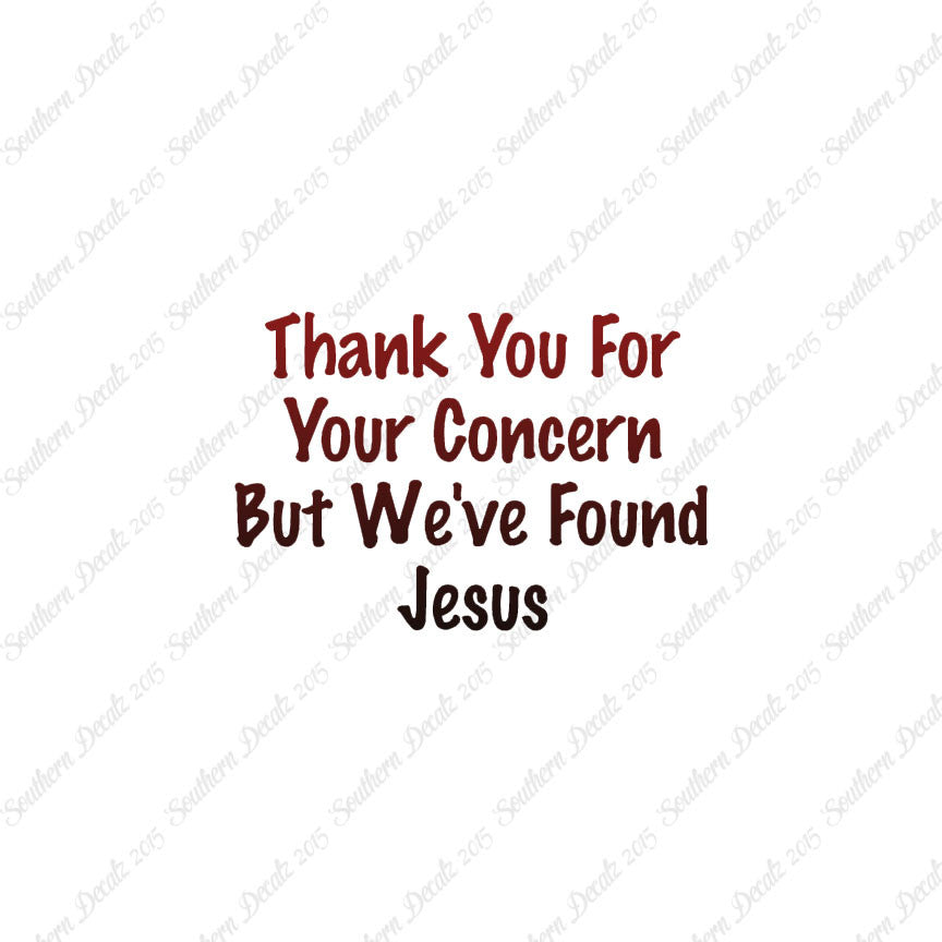 Thank You Found Jesus