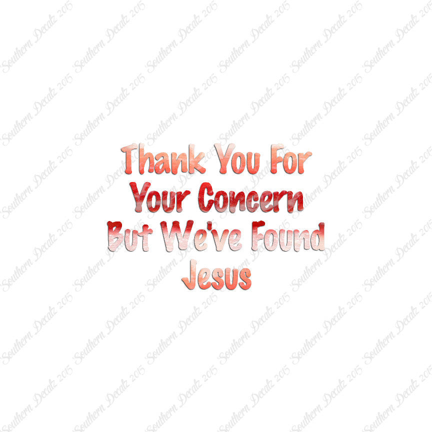 Thank You Found Jesus