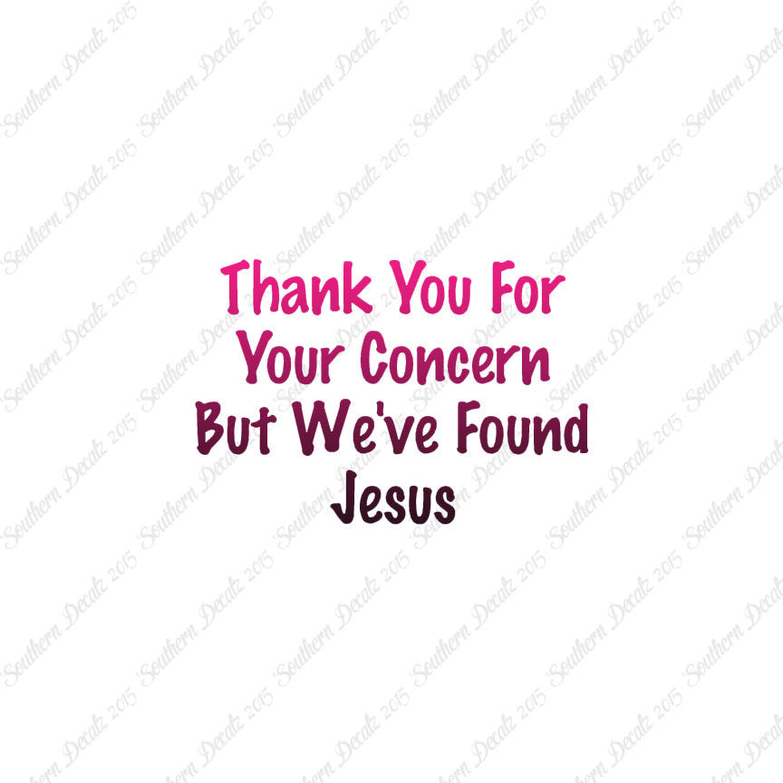 Thank You Found Jesus