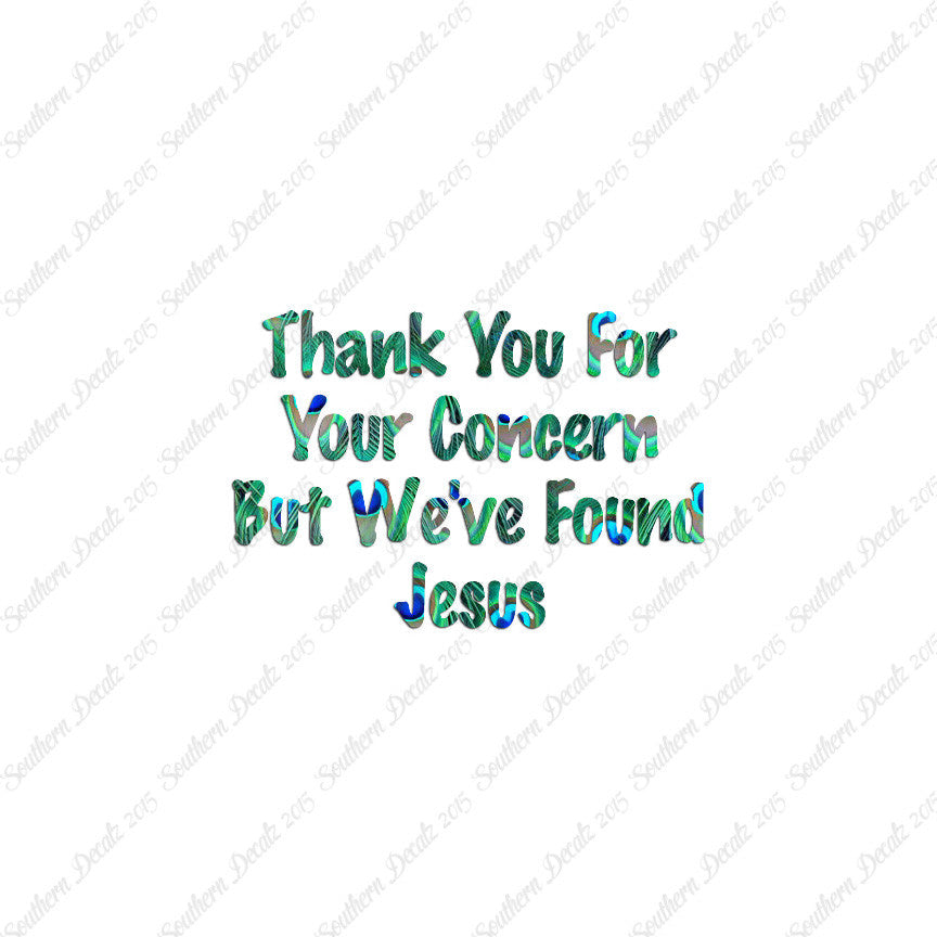 Thank You Found Jesus