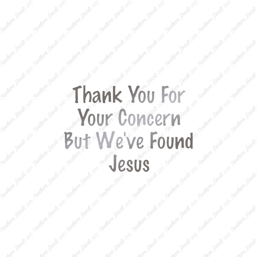 Thank You Found Jesus