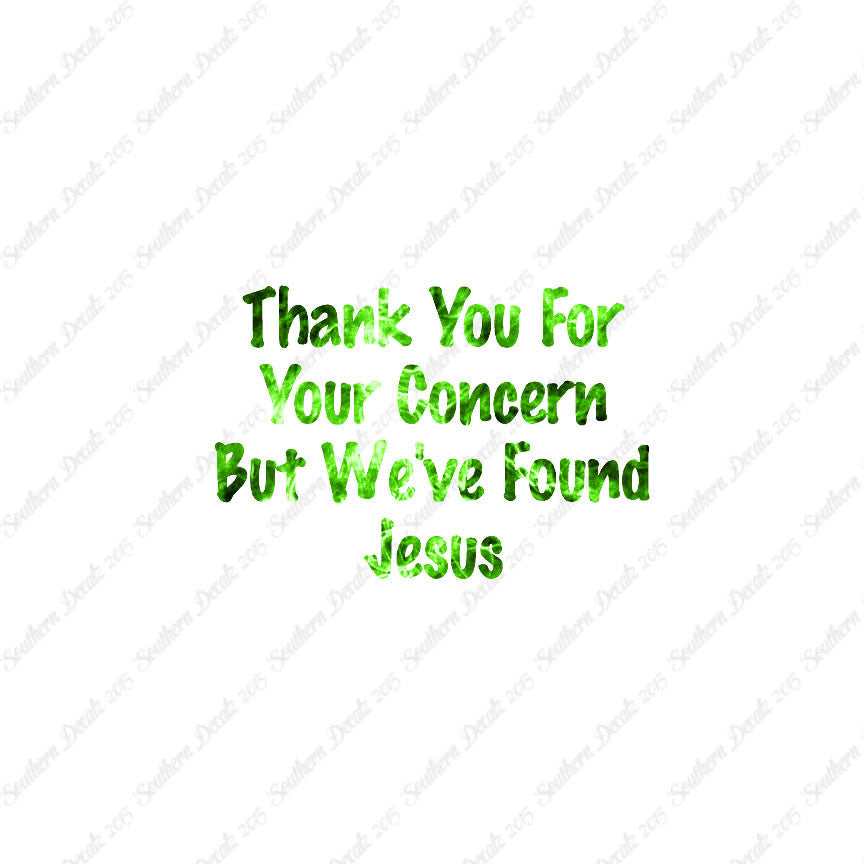Thank You Found Jesus