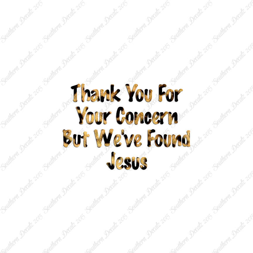 Thank You Found Jesus