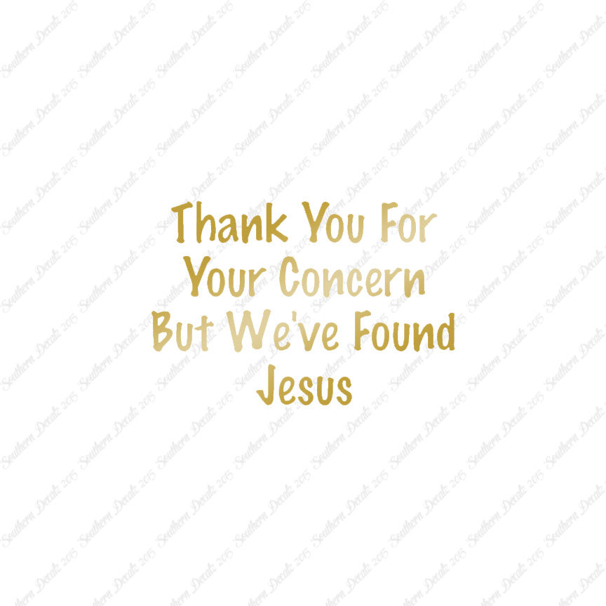 Thank You Found Jesus