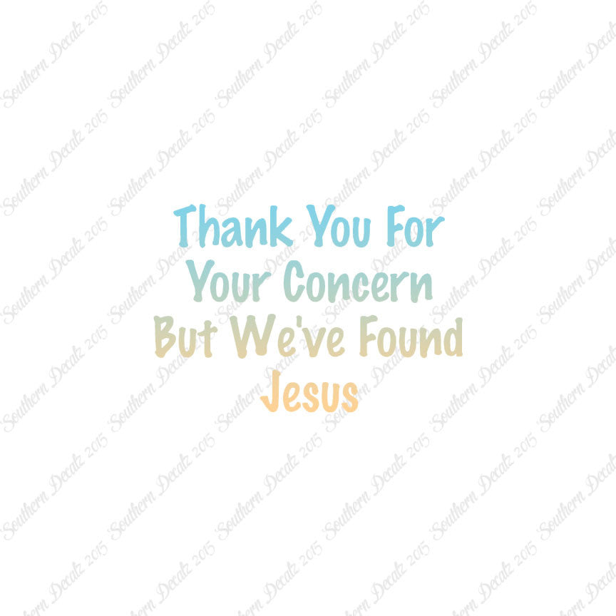 Thank You Found Jesus