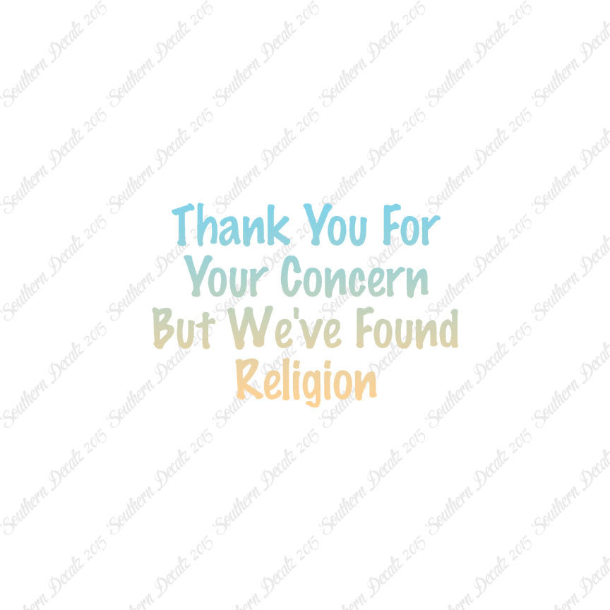 Thank You Found Religion