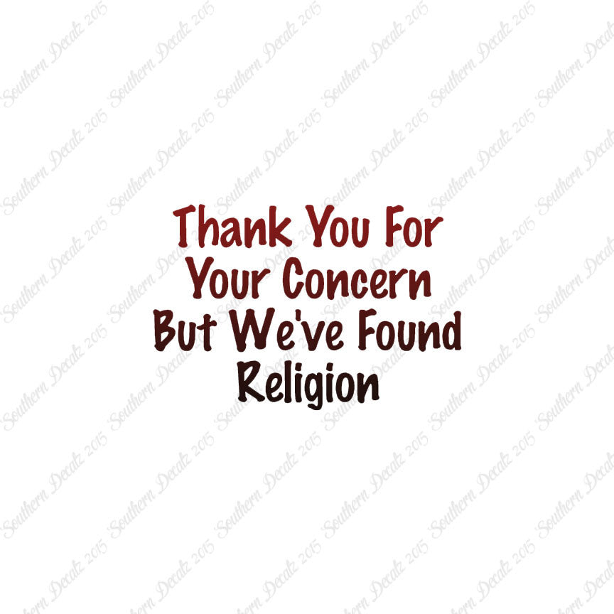 Thank You Found Religion