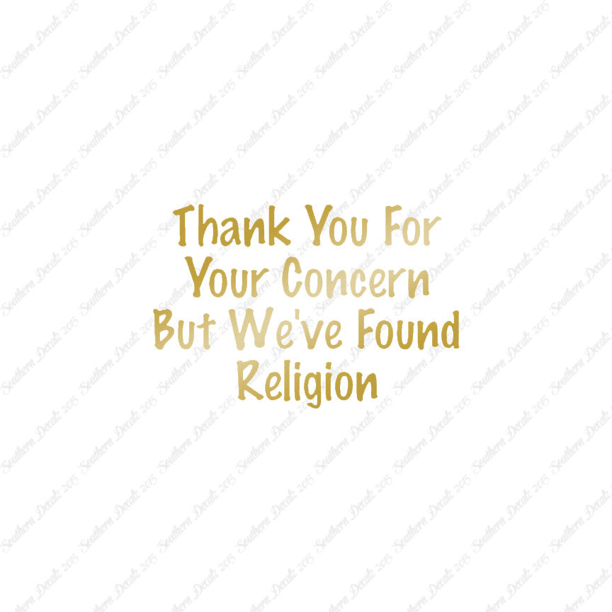 Thank You Found Religion