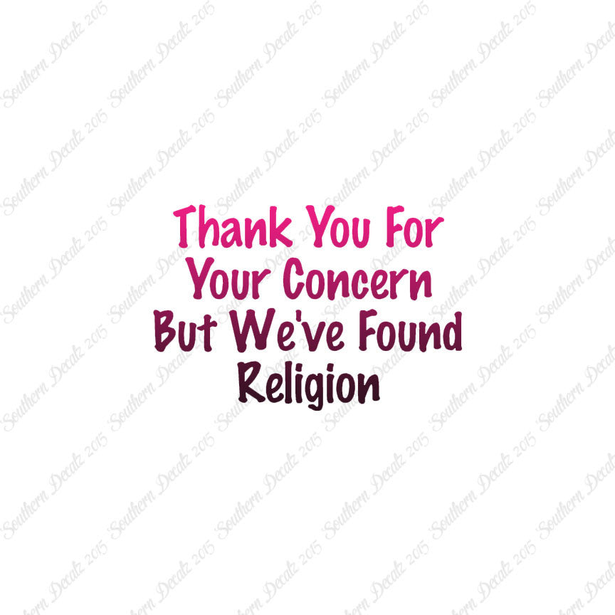 Thank You Found Religion