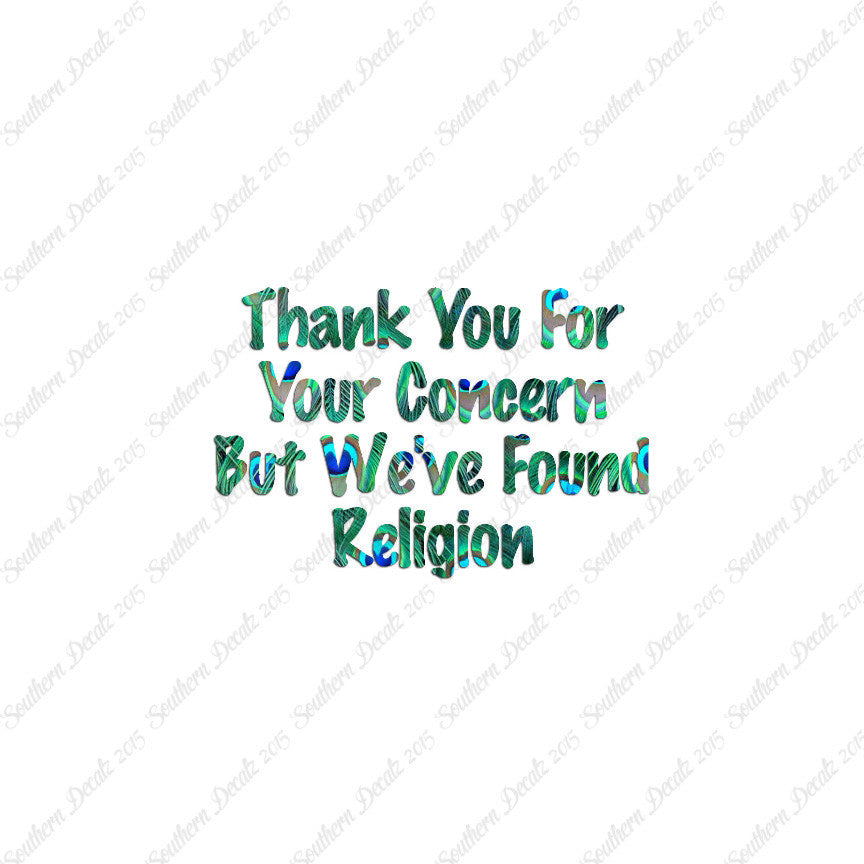 Thank You Found Religion