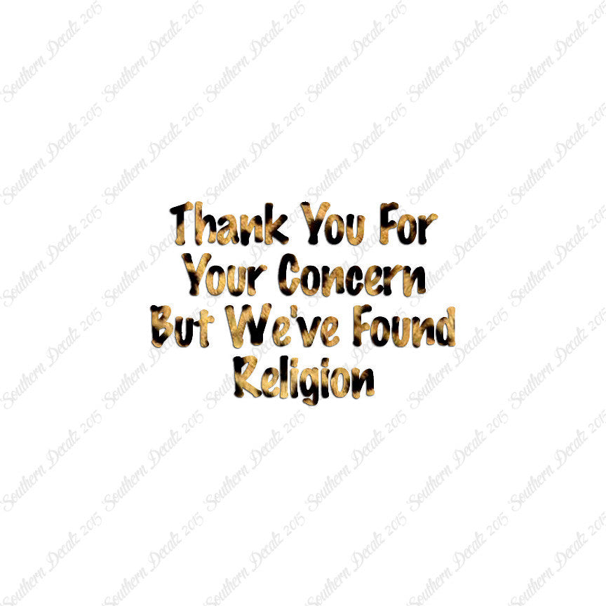 Thank You Found Religion