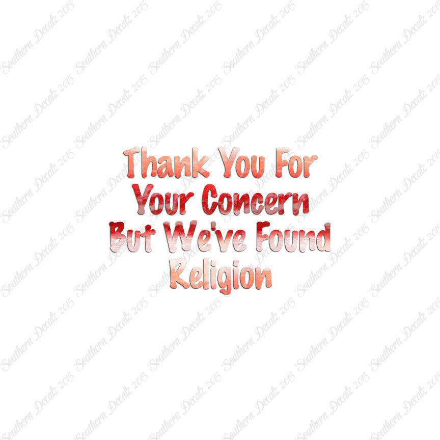 Thank You Found Religion