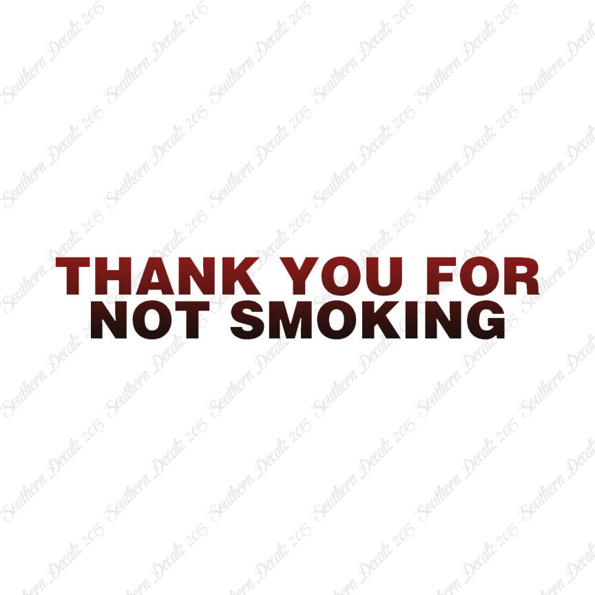 Thank You Not Smoking